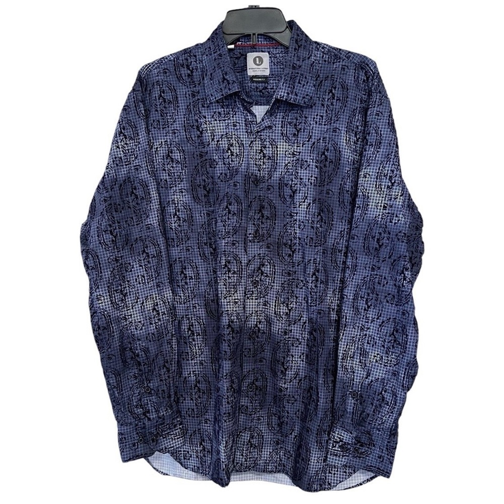 Men’s International Laundry Button Down Long Sleeve Shirt Size XL